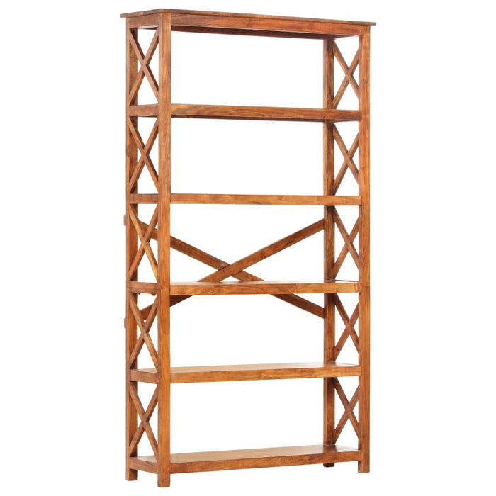 Bookcase 100x30x180 cm solid wood with honey finish