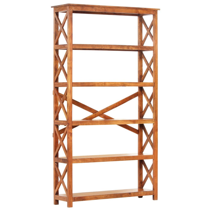 Bookcase 100x30x180 cm solid wood with honey finish