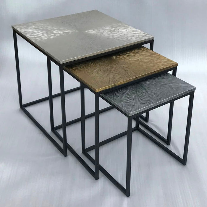 HSM Collection 3-tlg. Couchtisch-Set Fletcher Quadratisch