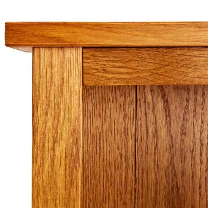 Bookcase 7 compartments 90x22.5x200 cm solid oak wood