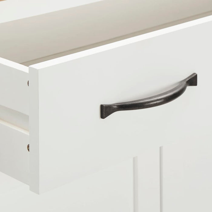 Schuhschrank 76x37x105 cm Eiche Massivholz