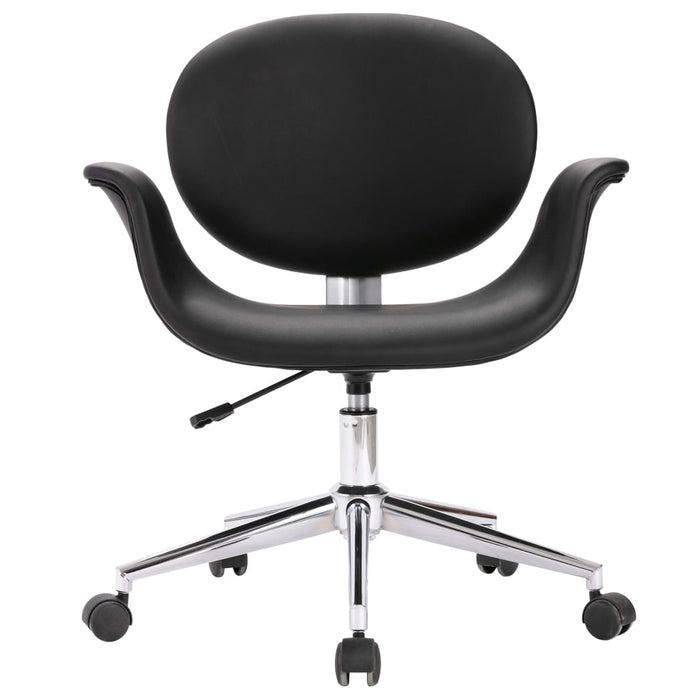 Drehbare Esszimmerstühle 4 Stk. Schwarz Kunstleder
