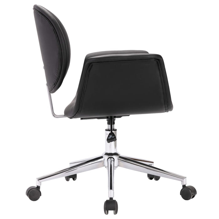 Drehbare Esszimmerstühle 4 Stk. Schwarz Kunstleder