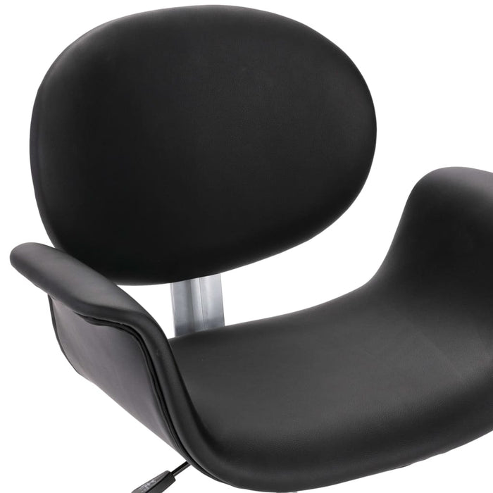 Drehbare Esszimmerstühle 4 Stk. Schwarz Kunstleder