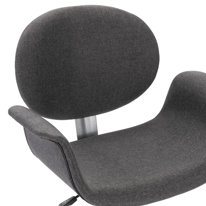 Swivel dining chairs 2 pcs. Gray fabric