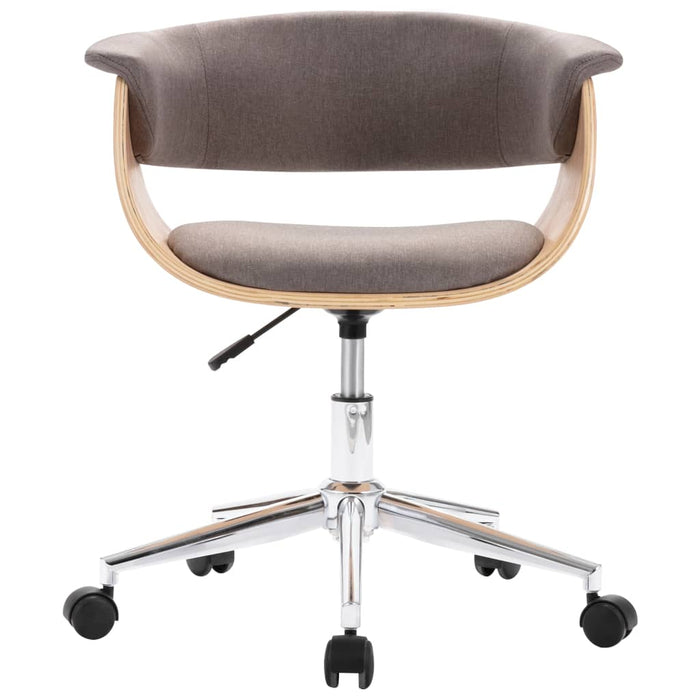 Drehbare Esszimmerstühle 2 Stk. Taupe Stoff