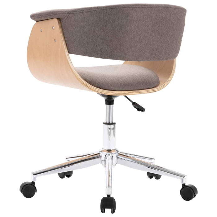Drehbare Esszimmerstühle 2 Stk. Taupe Stoff