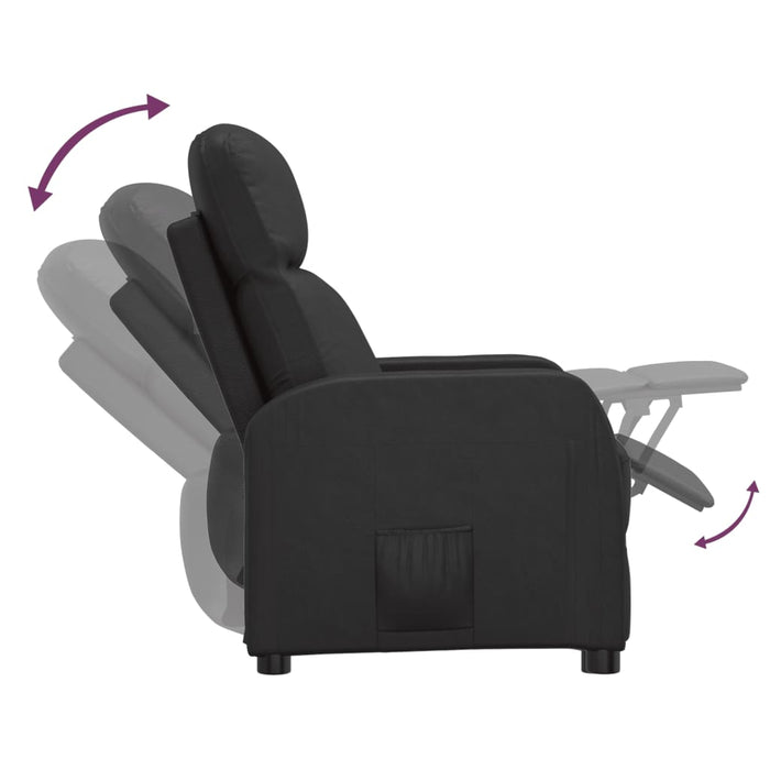 Relaxsessel Schwarz Kunstleder