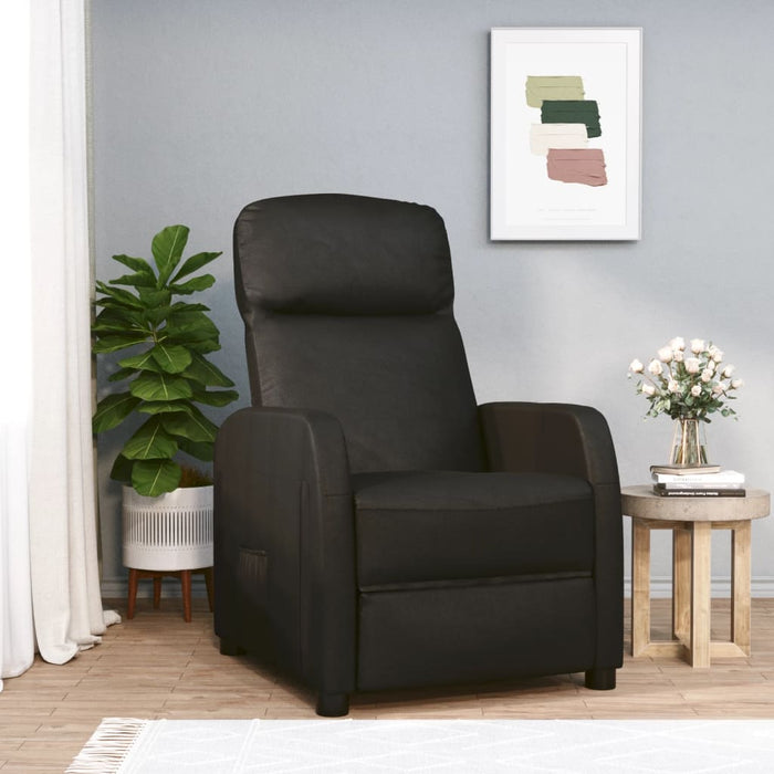 Relaxsessel Schwarz Kunstleder