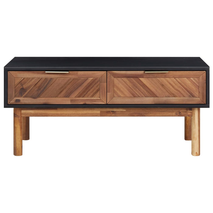 Coffee table 90x50x40 cm solid acacia wood and MDF