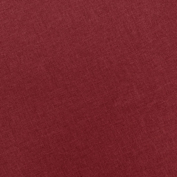 Sessel mit Fußhocker Weinrot Stoff