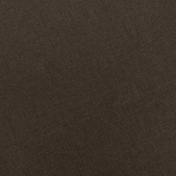 Sessel mit Fußhocker Braun Stoff