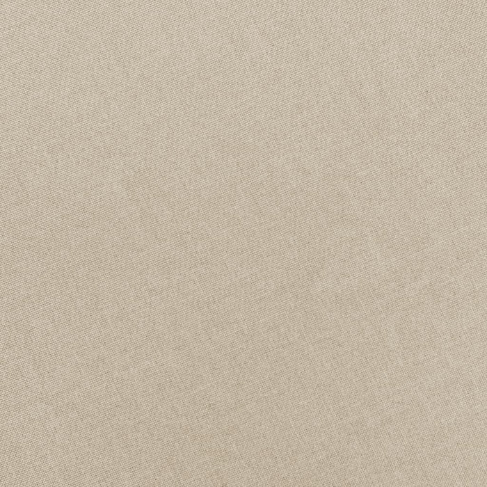 Sessel mit Fußhocker Creme Stoff