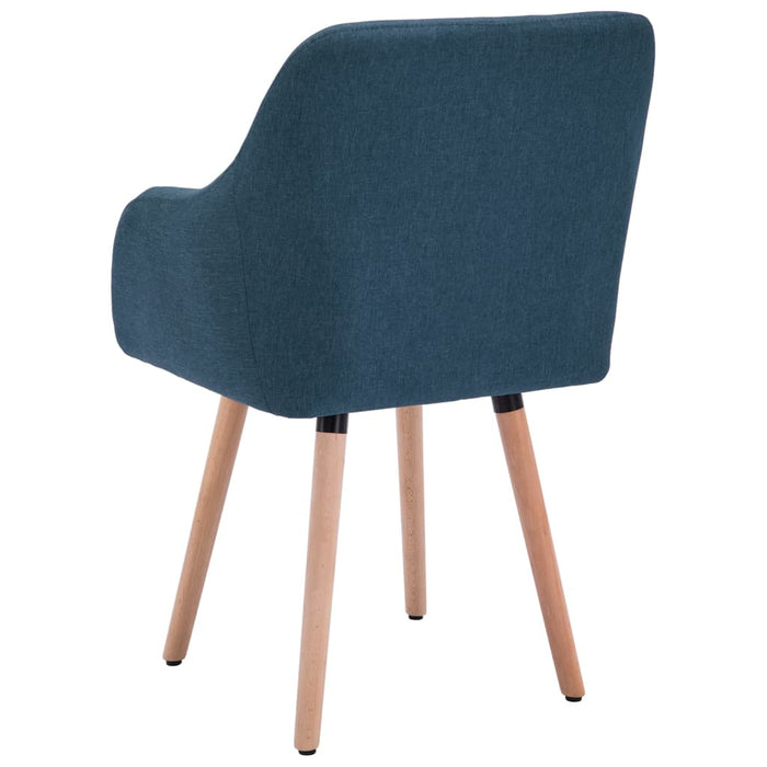 Esszimmerstühle 2 Stk. Blau Stoff