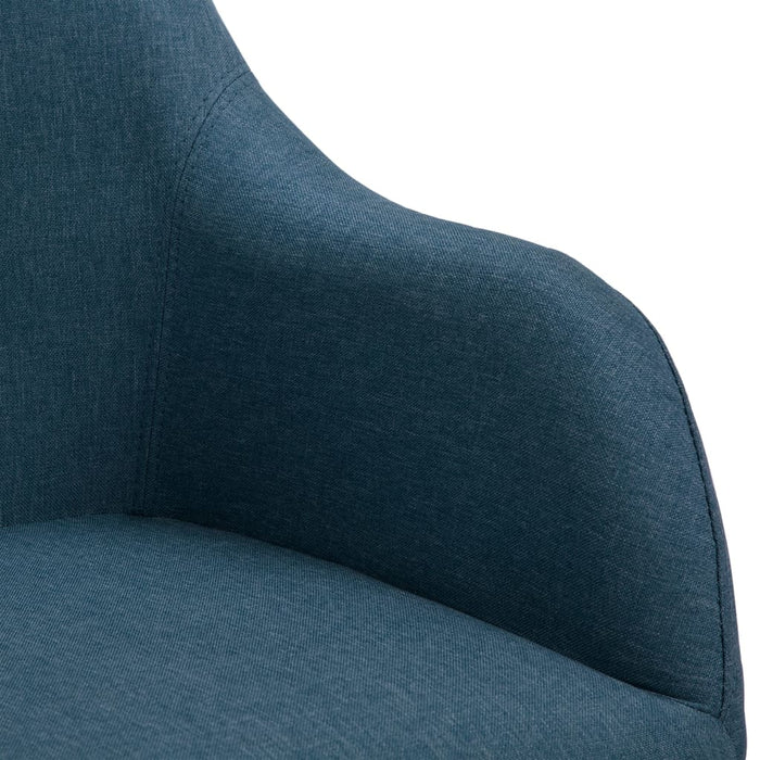 Esszimmerstühle 2 Stk. Blau Stoff