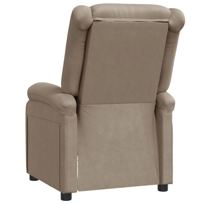 Relaxation chair cappuccino brown faux leather