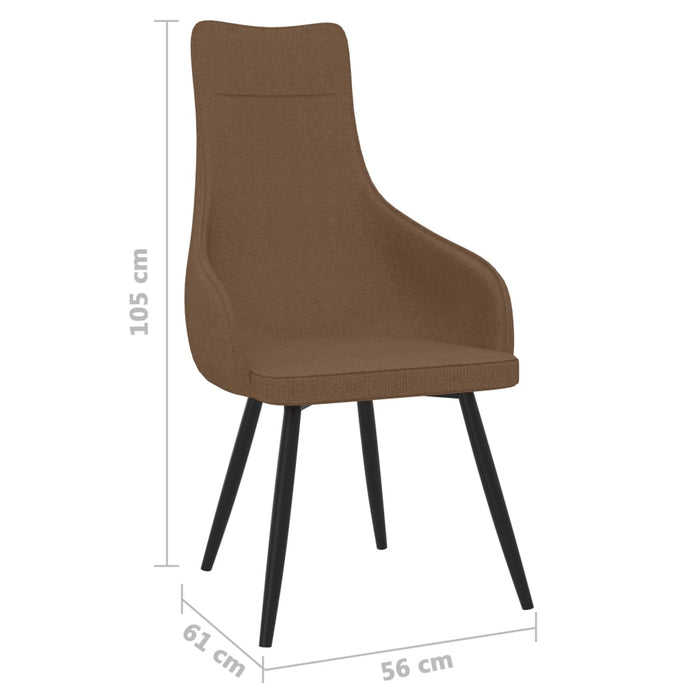 Sessel Braun Stoff