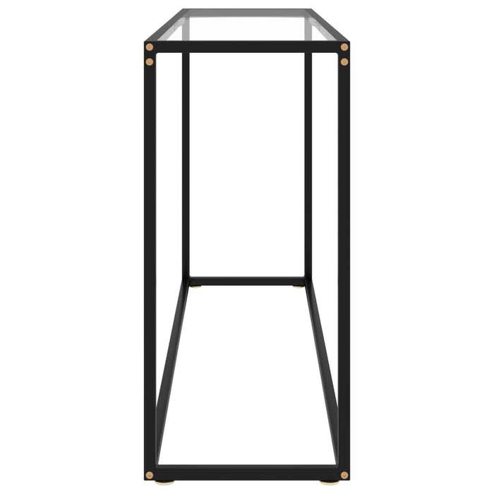 Konsolentisch Transparent 120x35x75 cm Hartglas