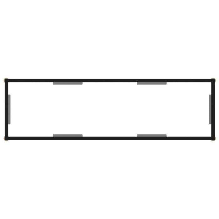 Konsolentisch Transparent 120x35x75 cm Hartglas