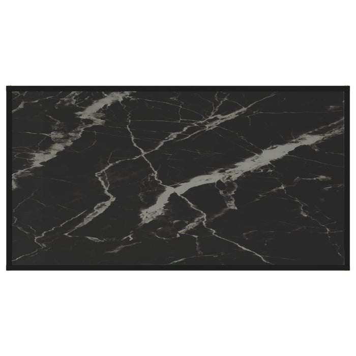 Couchtisch Schwarz 120x60x35 cm Hartglas