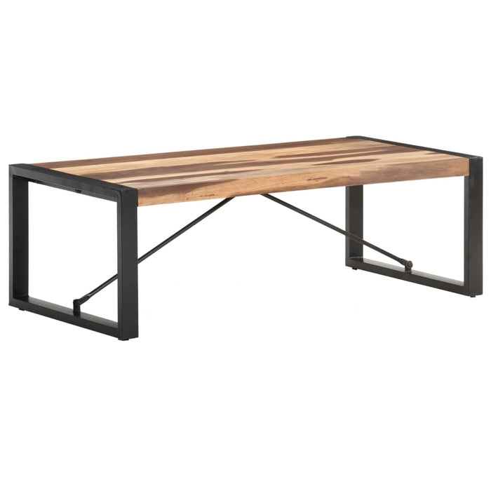 Coffee table 120x60x40 cm solid wood with rosewood finish