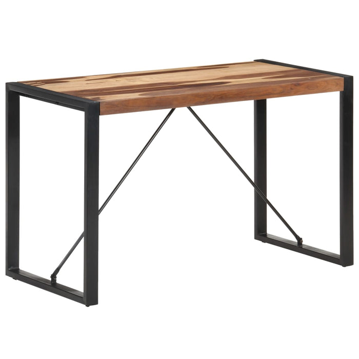 Dining table 120x60x75 cm solid wood with rosewood finish