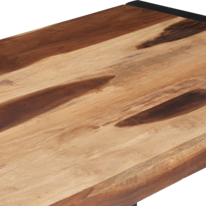 Dining table 120x60x75 cm solid wood with rosewood finish