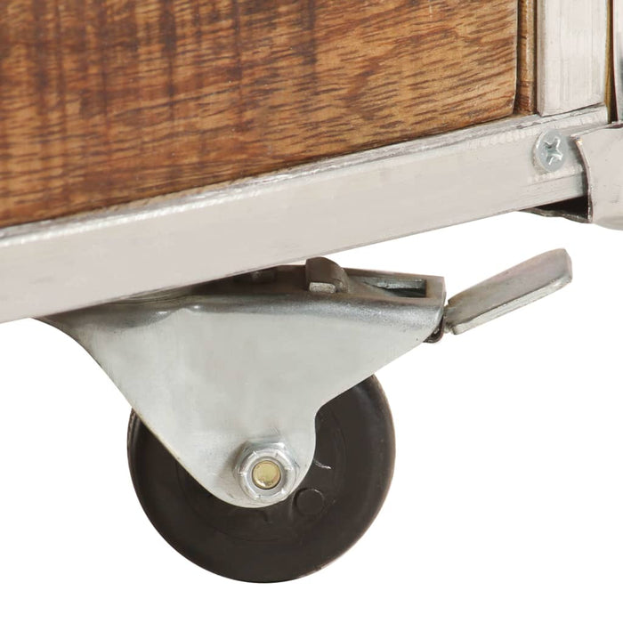 Bücherregal 56x28x163 cm Raues Mango-Massivholz