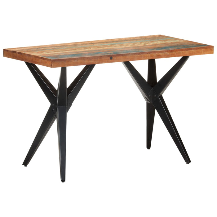 Dining table 120x60x76 cm reclaimed solid wood