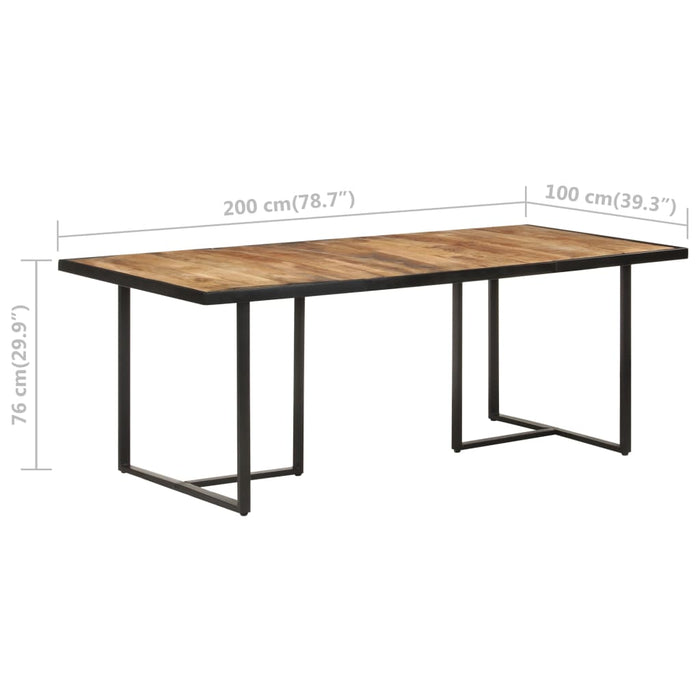 Esstisch 200 cm Raues Mangoholz