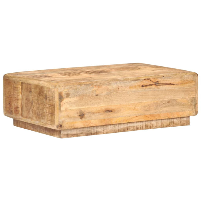 Couchtisch 90x60x29 cm Raues Mangoholz