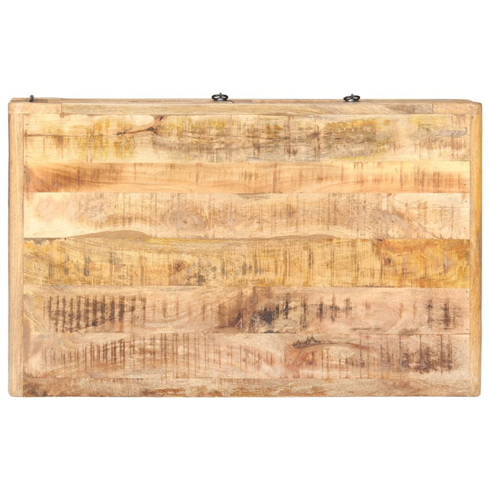 Couchtisch 90x60x29 cm Raues Mangoholz