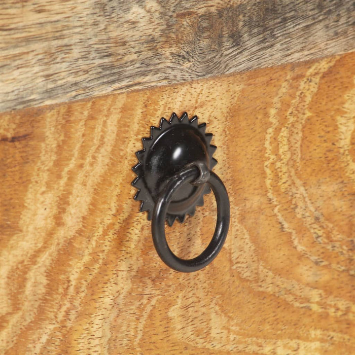 Couchtisch 90x60x29 cm Raues Mangoholz