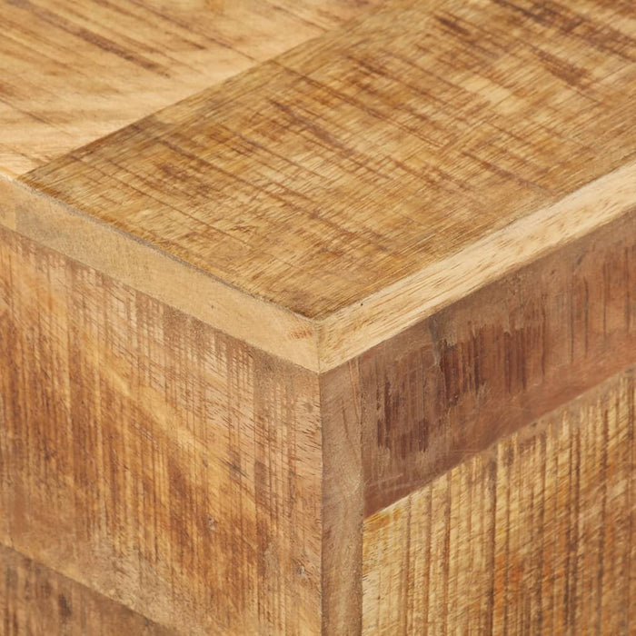 Beistelltisch 30x30x33 cm Raues Mangoholz