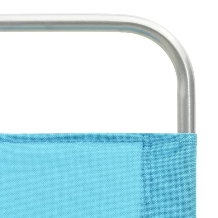 Klappbare Strandstühle 2 Stk. Türkis Stoff