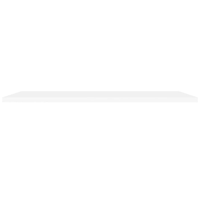 Schwebende Wandregale 2 Stk. Weiß 120x23,5x3,8 cm MDF