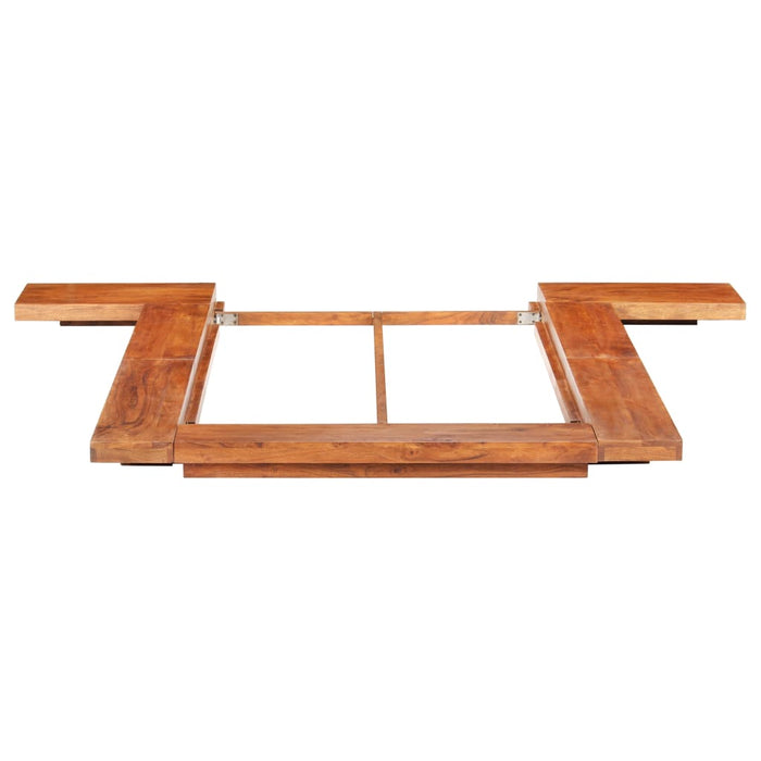 Futon bed Japanese acacia solid wood 100x200 cm
