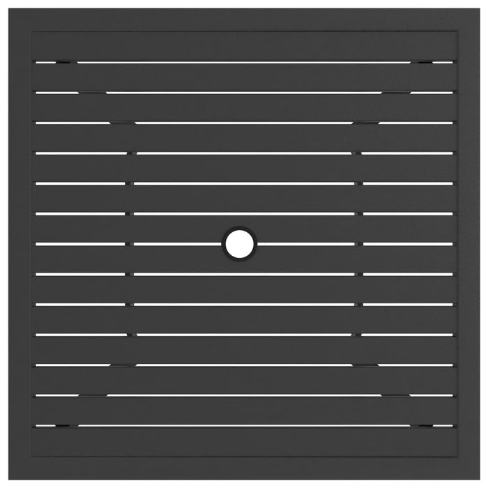 Gartentisch Anthrazit 81,5x81,5x72 cm Stahl