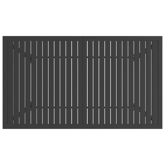 Gartentisch Benno Anthrazit beschichtetem Stahl (in 2 Größen erhältlich)