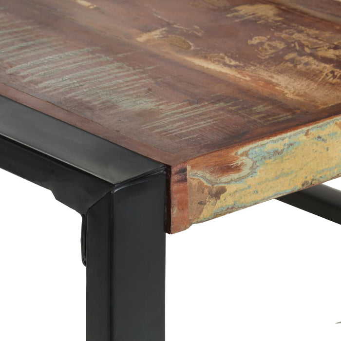 Dining table 140x140x75 cm reclaimed solid wood