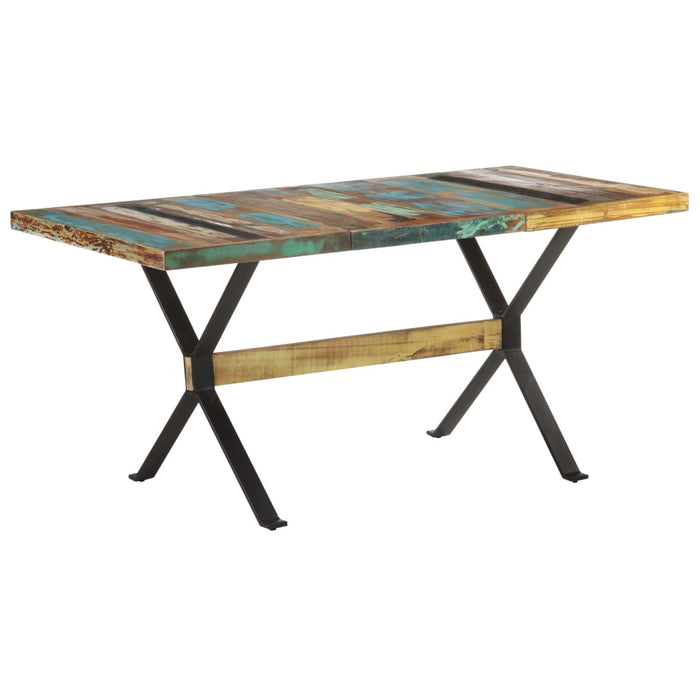 Dining table 160x80x76 cm reclaimed solid wood