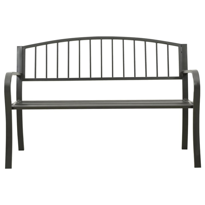 Garden bench 125 cm steel gray
