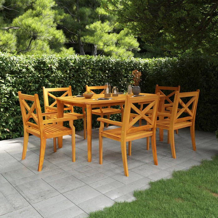 Garden table 160x90x75 cm solid acacia wood