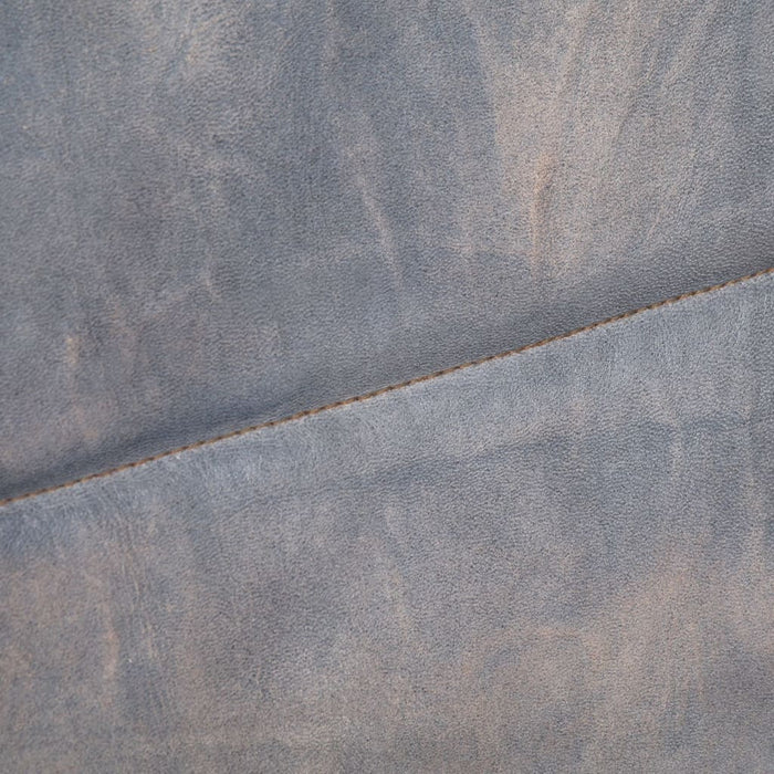 Sessel 60x80x87 cm Grau Echtes Ziegenleder