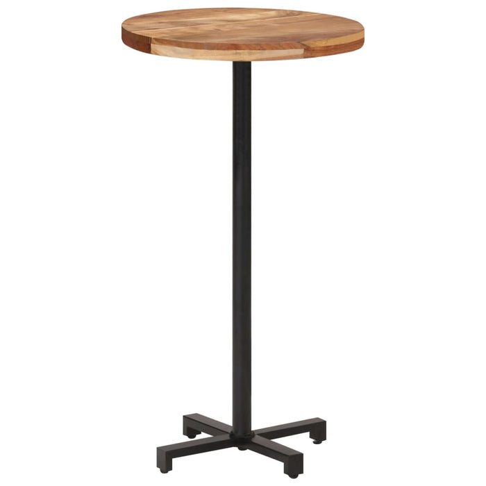 Bar table round Ø60x110 cm solid acacia wood