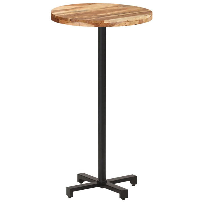 Bar table round Ø60x110 cm solid acacia wood