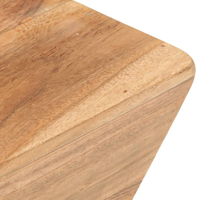 Coffee table V-shape 66x66x30 cm solid acacia wood