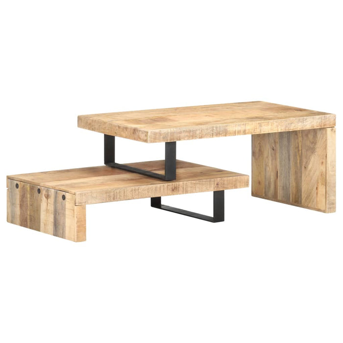 2 pcs. Mango solid wood coffee table set