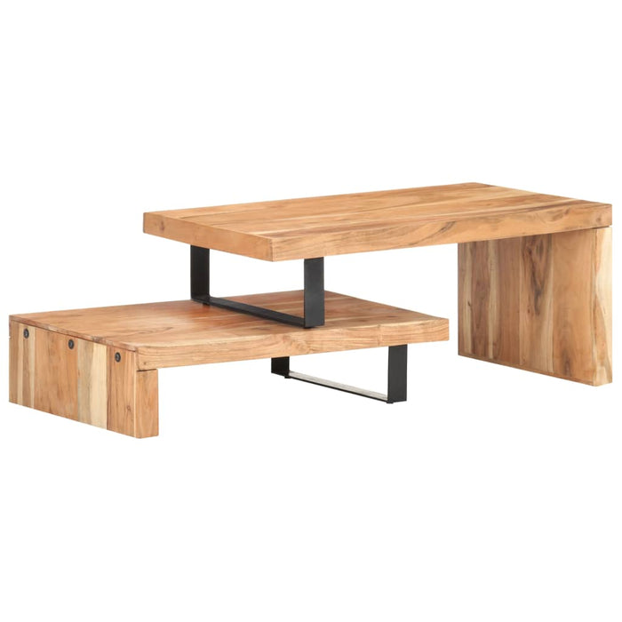 2 pcs. Coffee table set in solid acacia wood