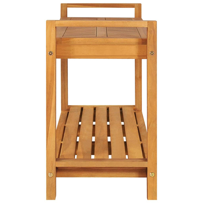 Sitzbank 120 cm Massivholz Teak